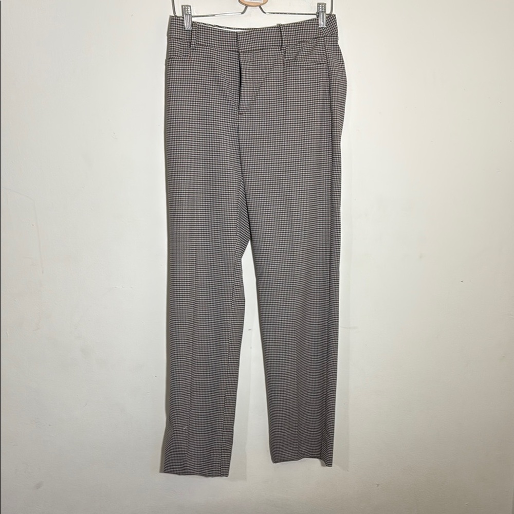 Banana Republic Houndstooth Italian Wool Dress Pants Classic Straight-Leg